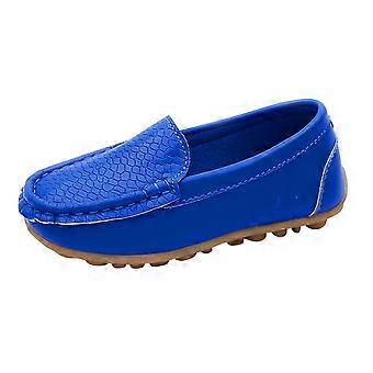 Ediodpoh Småbarnsskor Småbarn Pojkar Flickor Mjuka Loafers Finskor Platta Skor Båtskor Vardagsskor Blå 27