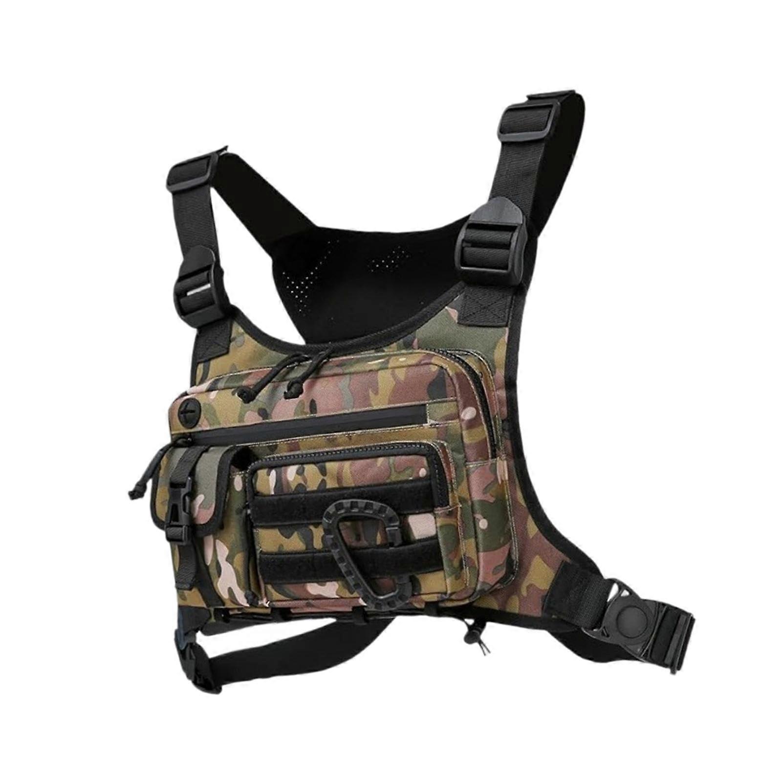 Waterproof Chest Rig Bag with Quick Access Pockets for Running Hiking Skiing Camping