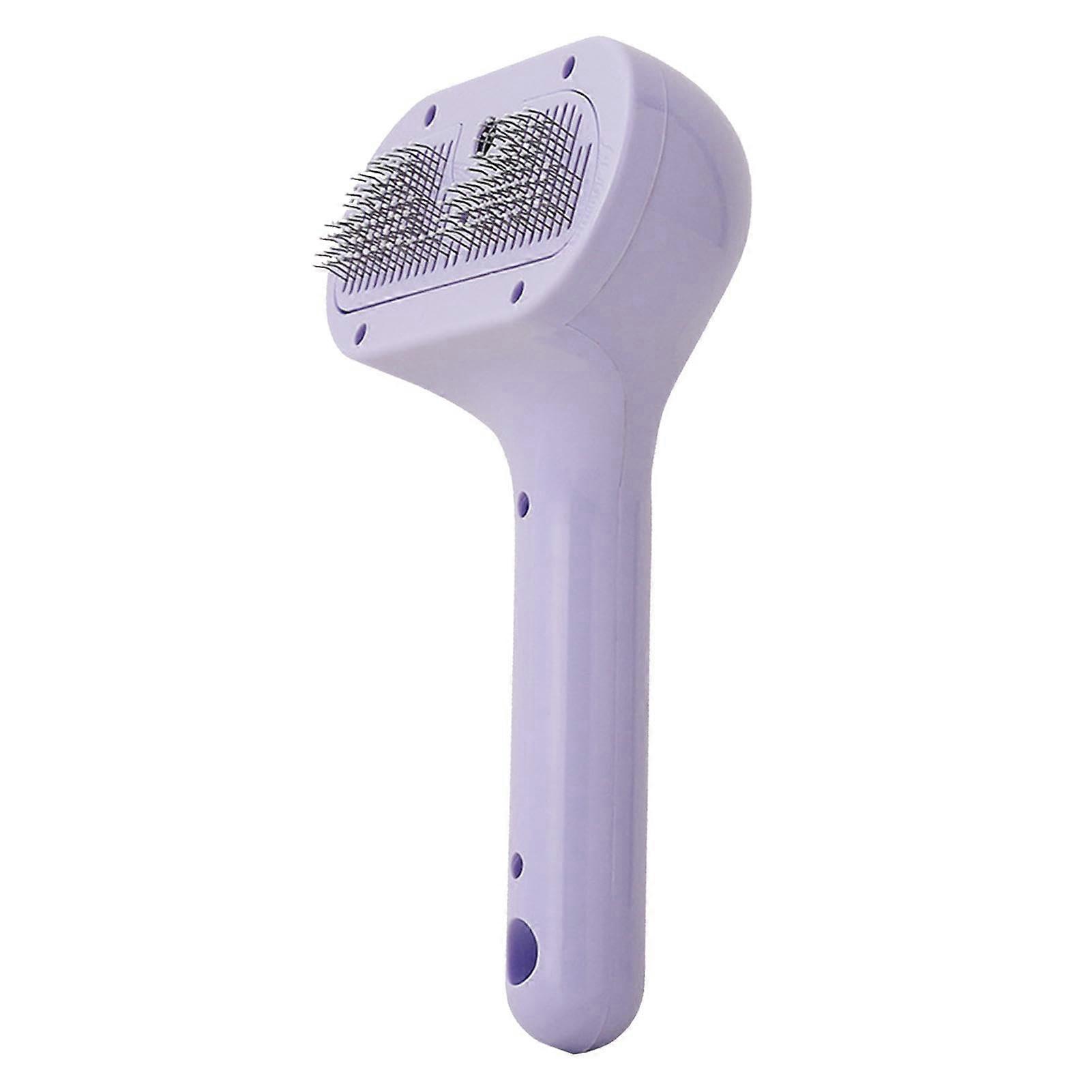 Cat Grooming Comb with BuiltIn Spray, AntiShedding Detangling Brush with Moisturizing Function