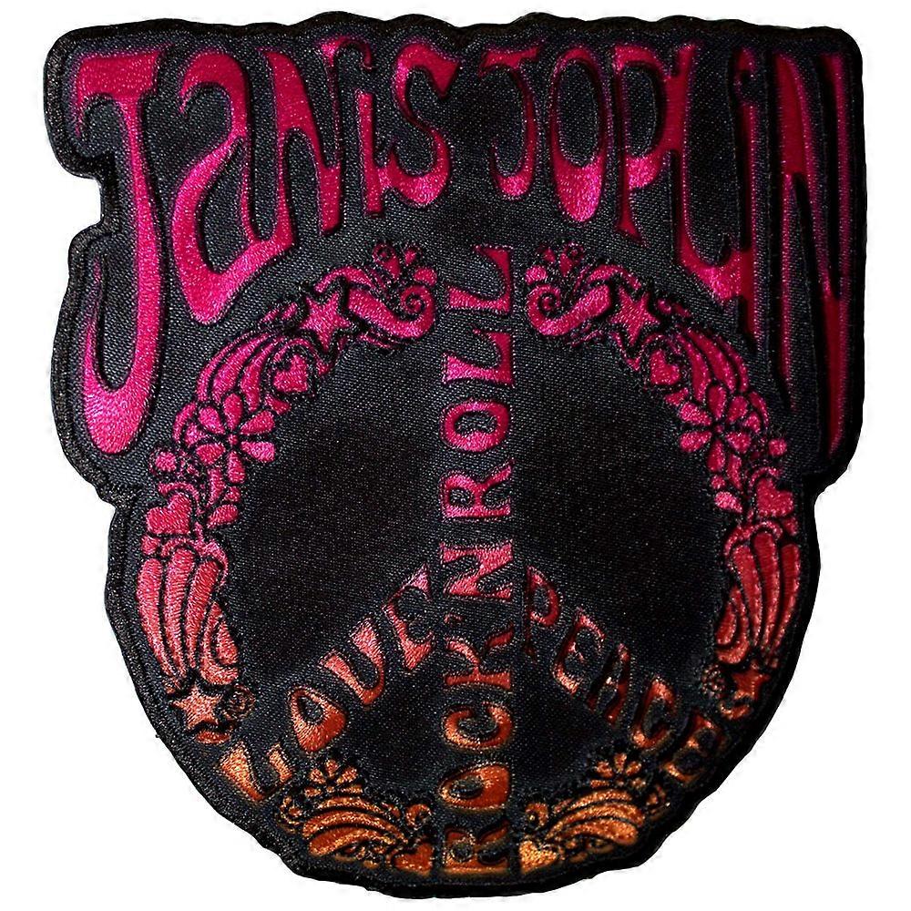 Janis Joplin Peace Sign Woven Patch