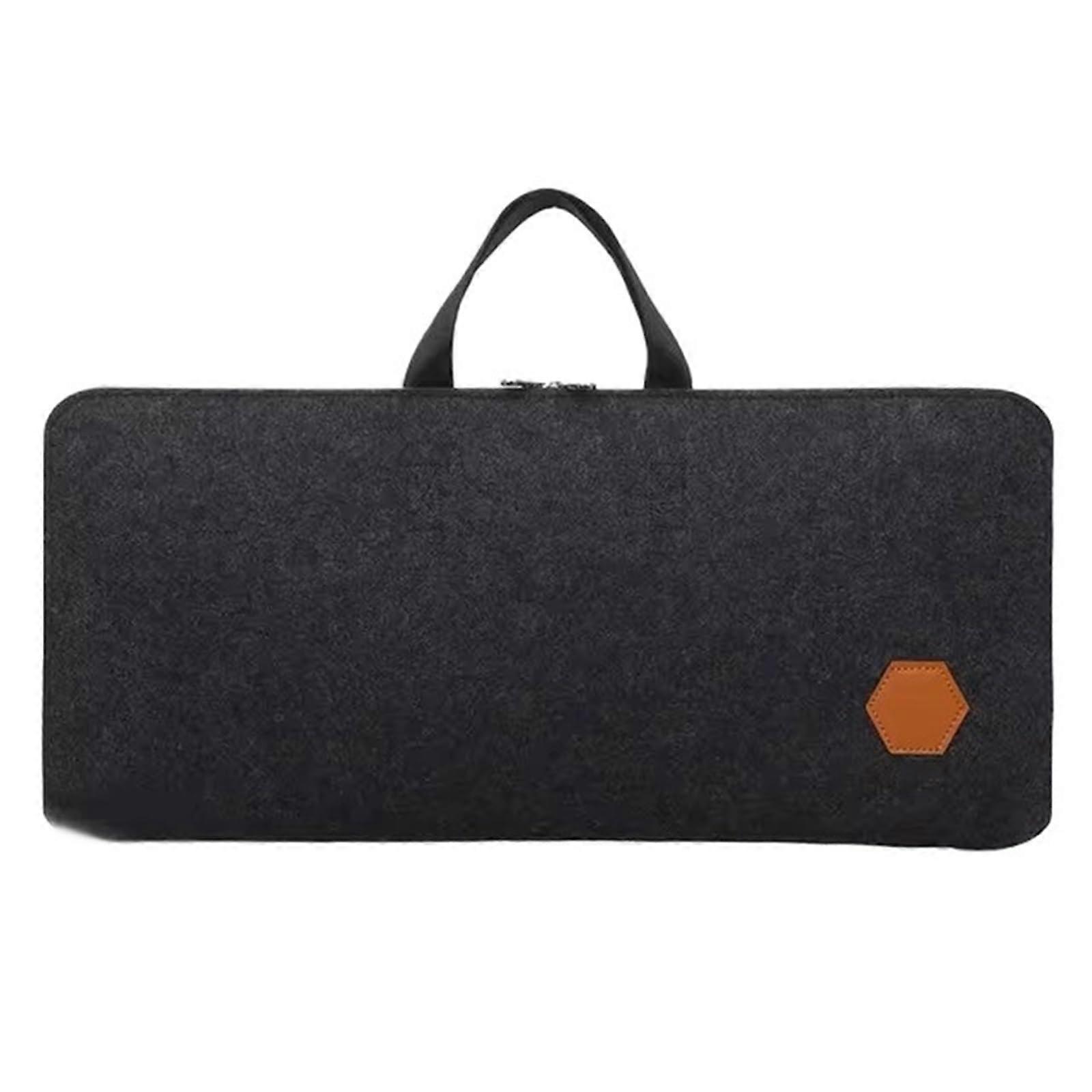Mechanical Keyboard Case Waterproof Padded Shell with ScratchResistant Felt Lining 47cm Black
