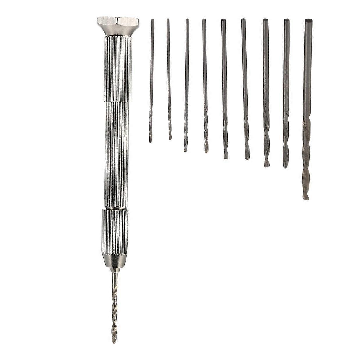1 Set Hand Drill Small Craft Drill for Jewelers 3.34 x 0.59 x 0.59 Inch
