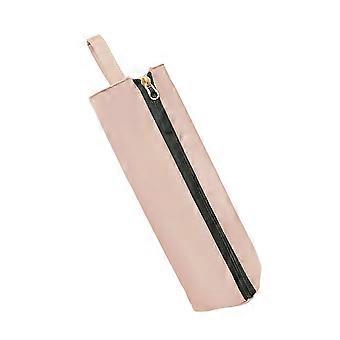 Space Saving Three Cornered Beauty Equipment Bag Featuring Interior Padding For Damage Prevention  Pink