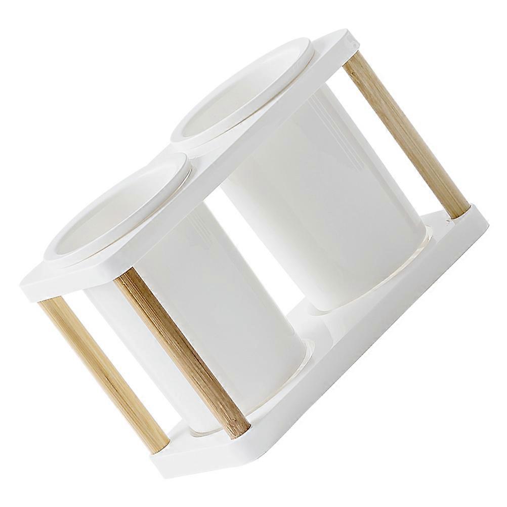 Ceramic Storage Box Chopstick Rack for Storage 2Sets Kitchen Organizer