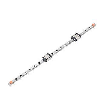 MGN7C Linear Guide Rail High Accuracy 4 Point Contact Smoothly Operation Linear Rail Slide with 2 Sliders 300mm / 11.81in