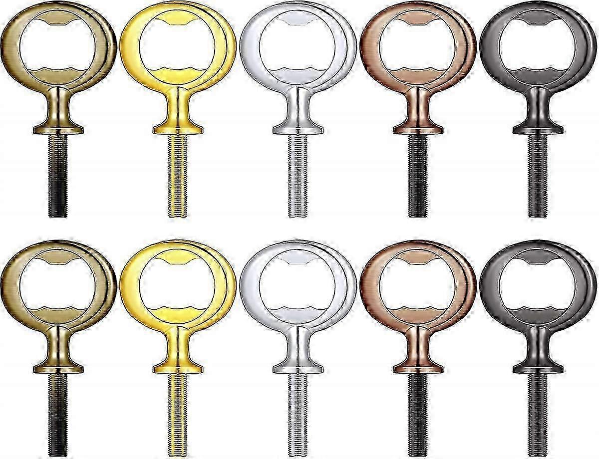 Stainless Steel Threaded Bottle Opener Inserts Kit - 10 Pack
