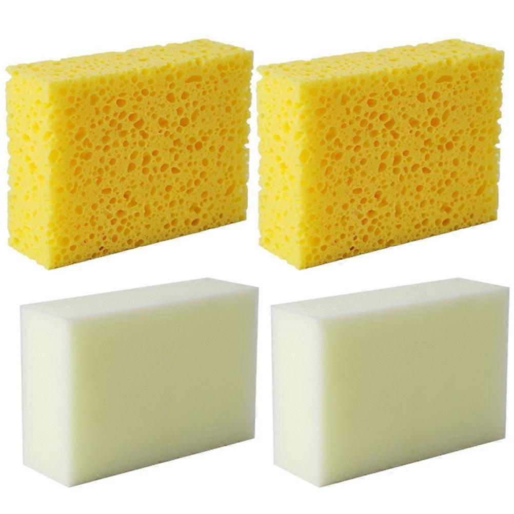 Ceramic Sponge Pottery Sponges for DIY 4Pcs Rectangle Art Tools Set