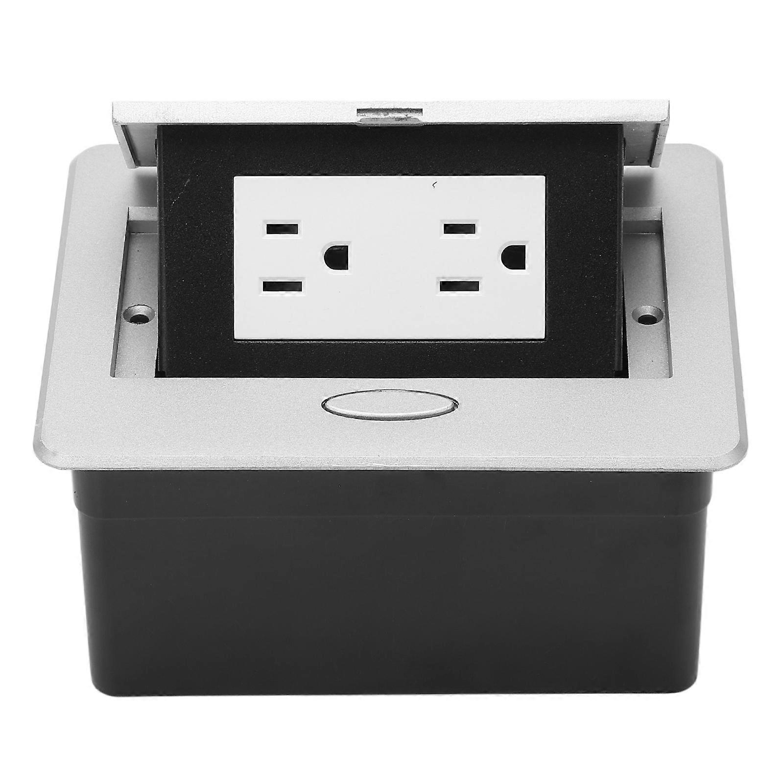 Desktop Socket Concealed Power Strip Table Connection Box 2 Outlets