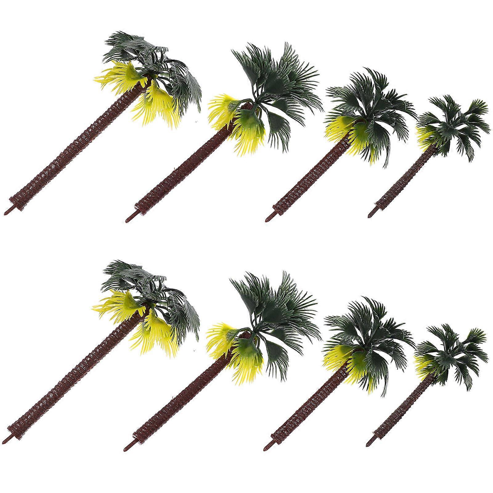Palm Tree Model Landscape Model Tree for DIY Projects 8Pcs Set