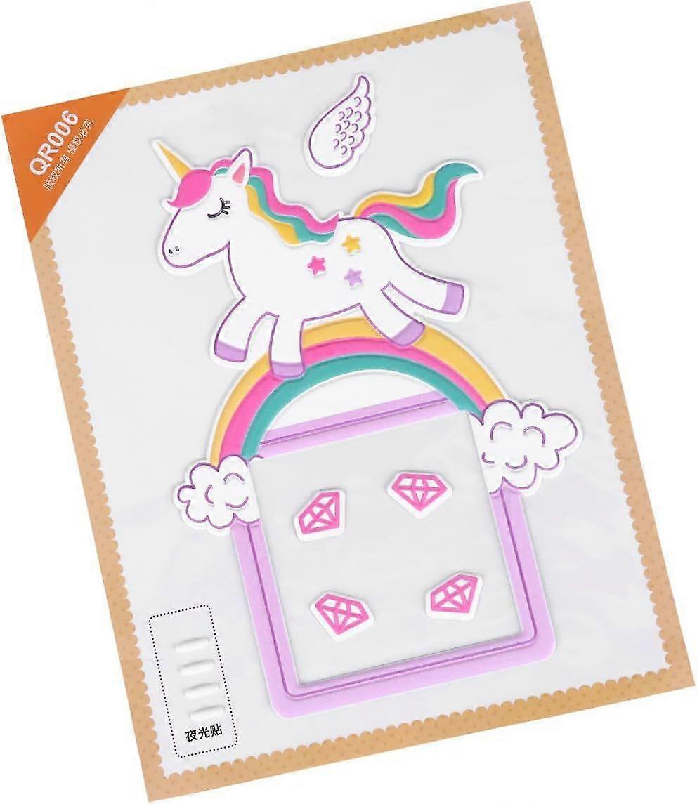 Decor Removable Creative Luminous Bedroom Nursery Pattern Rainbow