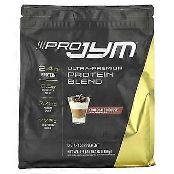 JYM Supplement Science, Pro JYM, Mélange de protéines ultra-premium, Mousse au chocolat, 858 g (1,9 lb)