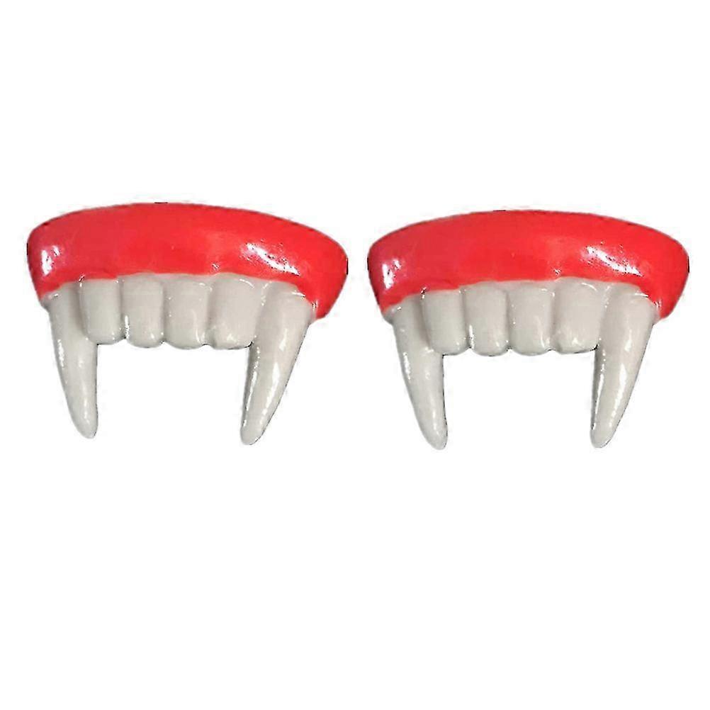 Halloween Teeth Model compatible with Party Use 2Pcs Teeth