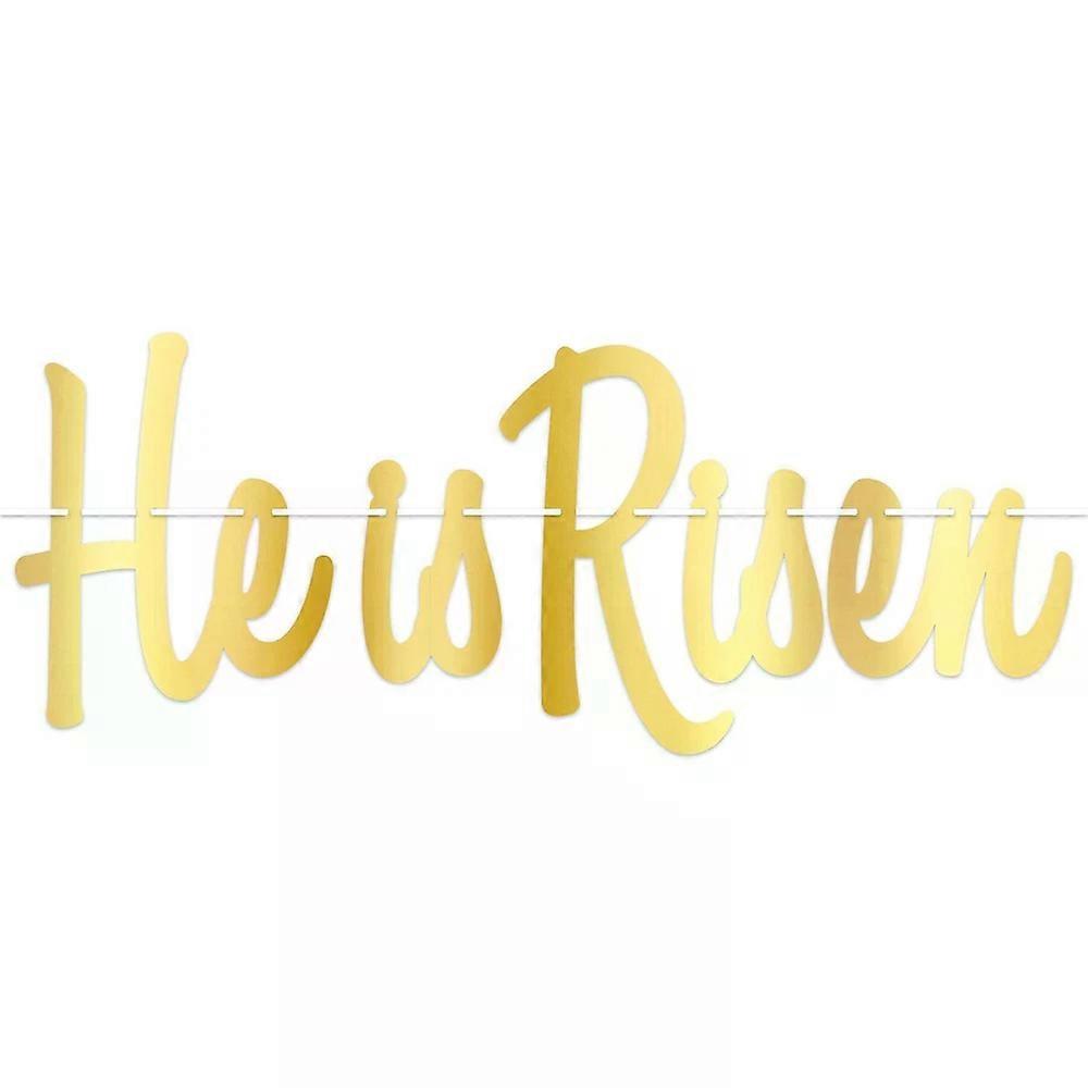 Foil He Is Risen Streamer - Easter | Party Supply | Decoration