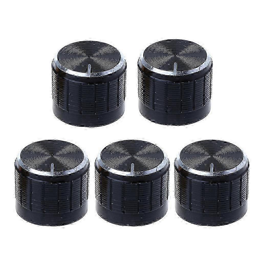 5 Pcs Aluminum Rotary Potentiometer Knob Adjustable Control Button