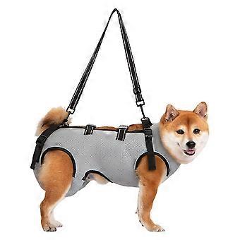 Adjustable Dog Support Harness For Elderly Pet With Padded Belt And Breathable Design Disabled Pet Support Lift Slings  orange color S 26-27