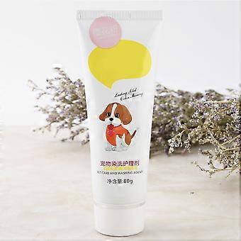 80g Pet Dog Hair Color Dye Coloring Dyeing Harmless Natural Dyeing Agent Safe(Pink)
