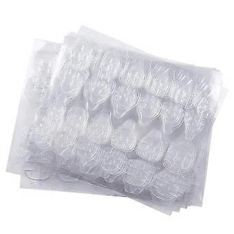 20 feuilles (480pcs) double face colle à ongles autocollant, fausse colle à ongles gelée gel ruban adhésif ongles colle à ongles transparent flexible adhésif faux ongles pointe