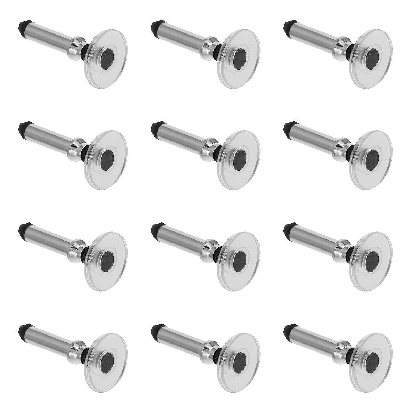 12pcs Universal Replacement Disc Tips for Touch Screen Devices (Silver)