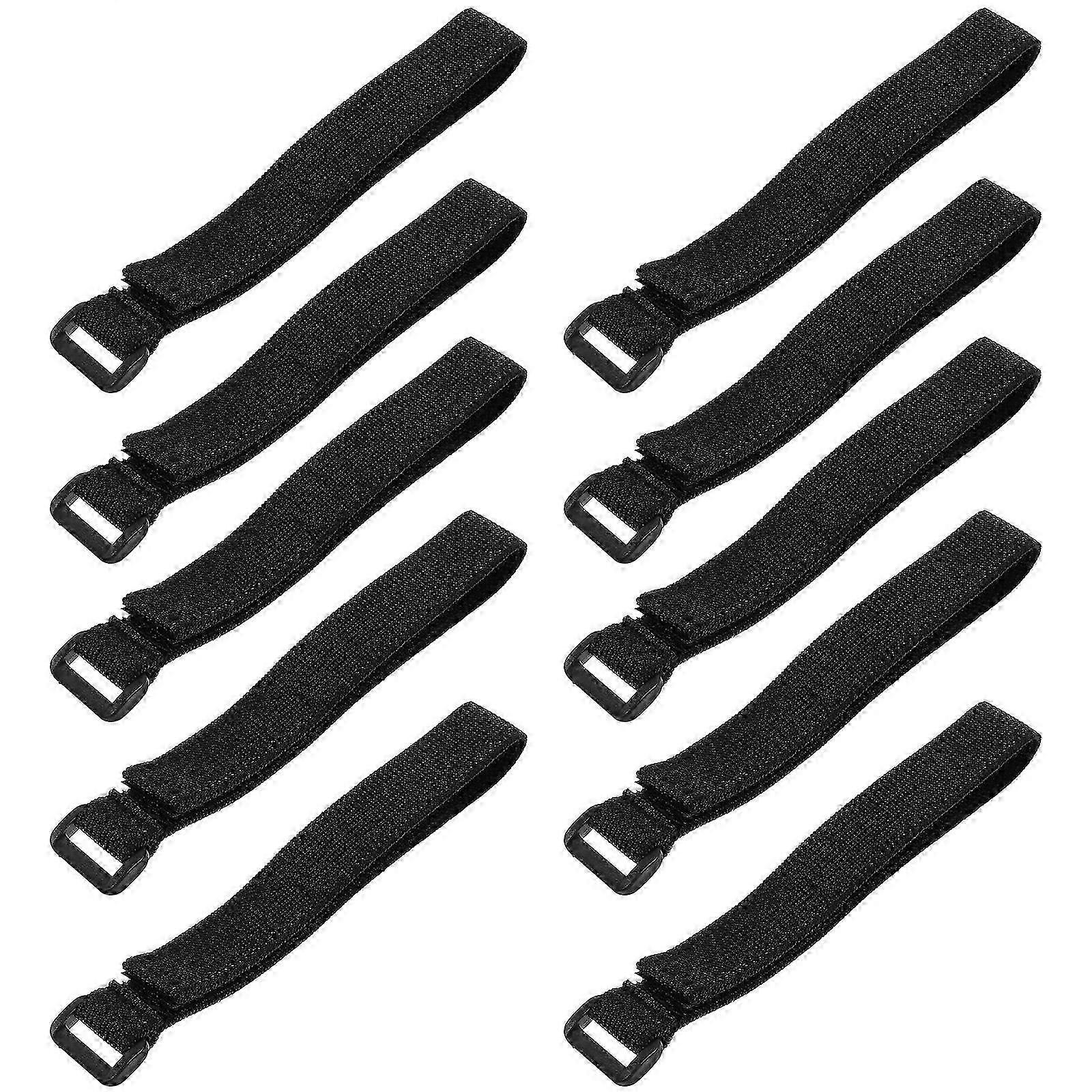 Hook and Loop Straps Cable Ties for Organizing 20Pcs Black