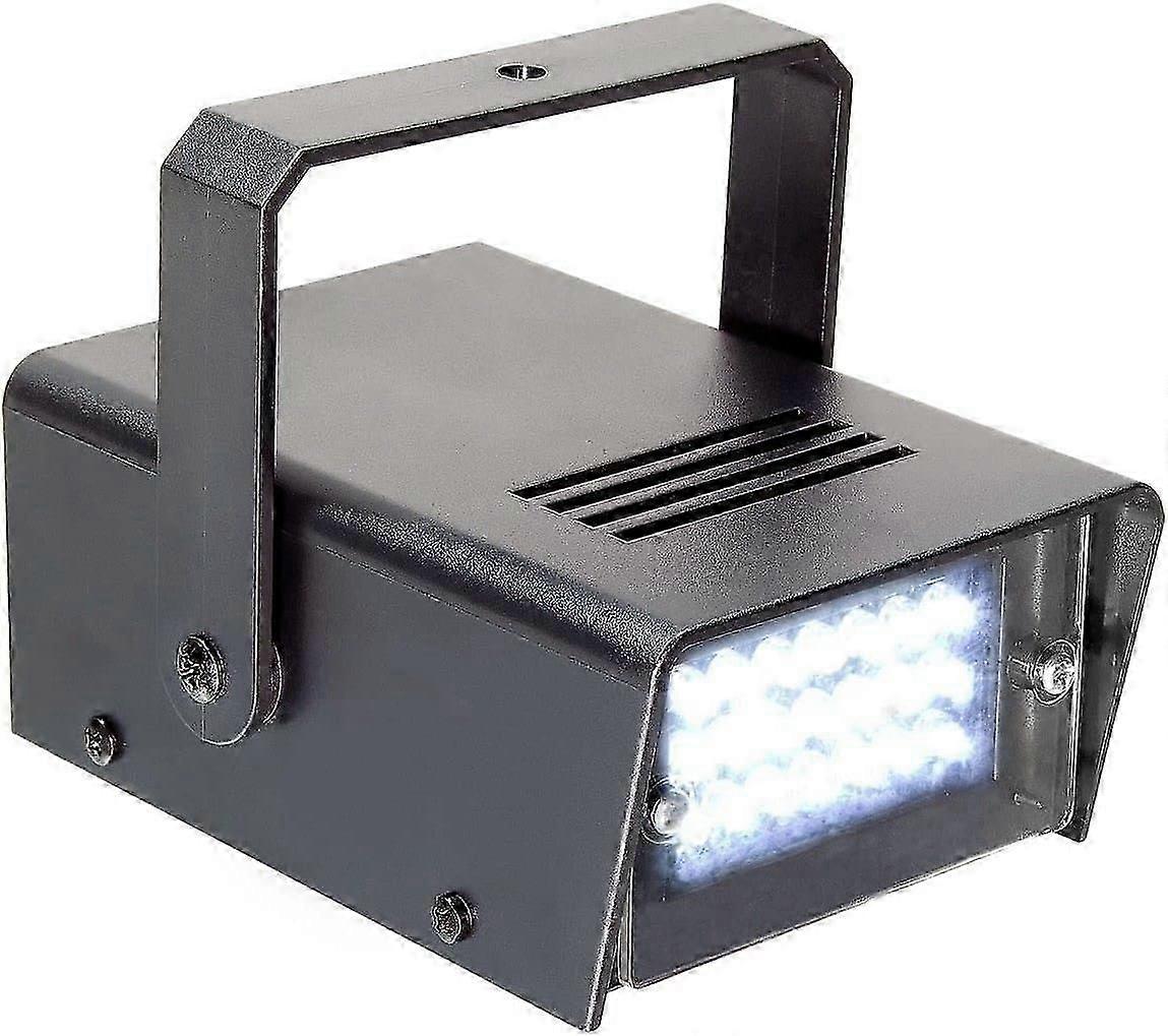 Mini Stroboscope 24 LED DJ Light Effect Ceiling/Wall Lighting Set Disco Atmosphere Adjustable Speed Automatic Programs High Intensity Low Power Consum