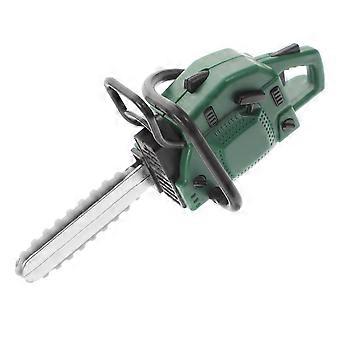 Mini Chainsaw Mower Model Doll House Decoration with Green PVC Mower