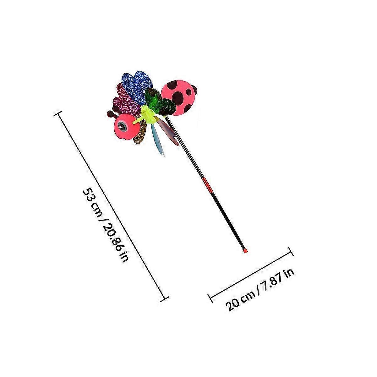 3pcs Insect Pattern Windmill Cartoon Pinwheel Windmill Ornament (Random Pattern)
