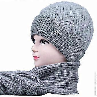 Middle-Aged & Elderly Winter Knit Beanie, Fashionable Autumn Knitted Hat