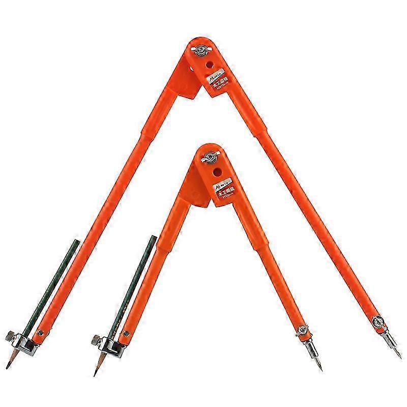 2 Compasses/Set Precision Pencil Compasses, Large Diameter - Orange90cm+150cm