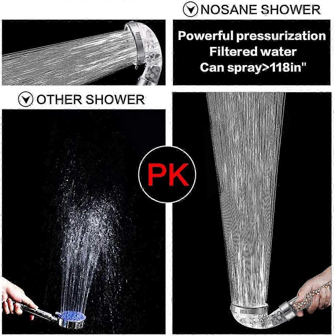 Shower Head Filter Filtration High Pressure Function Spray Handheld Showerhead