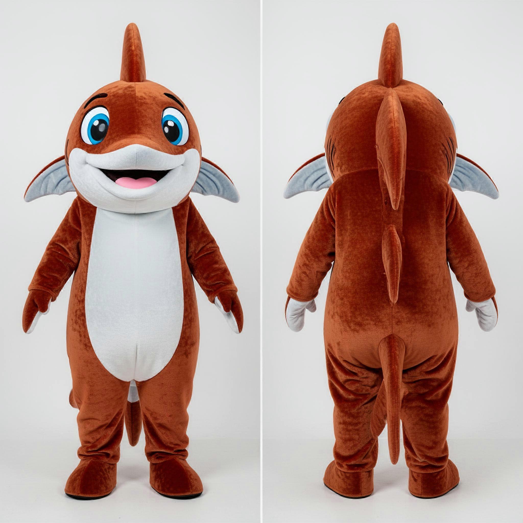 MASTICOT Rust Orange Sleek Swordfish Mascot