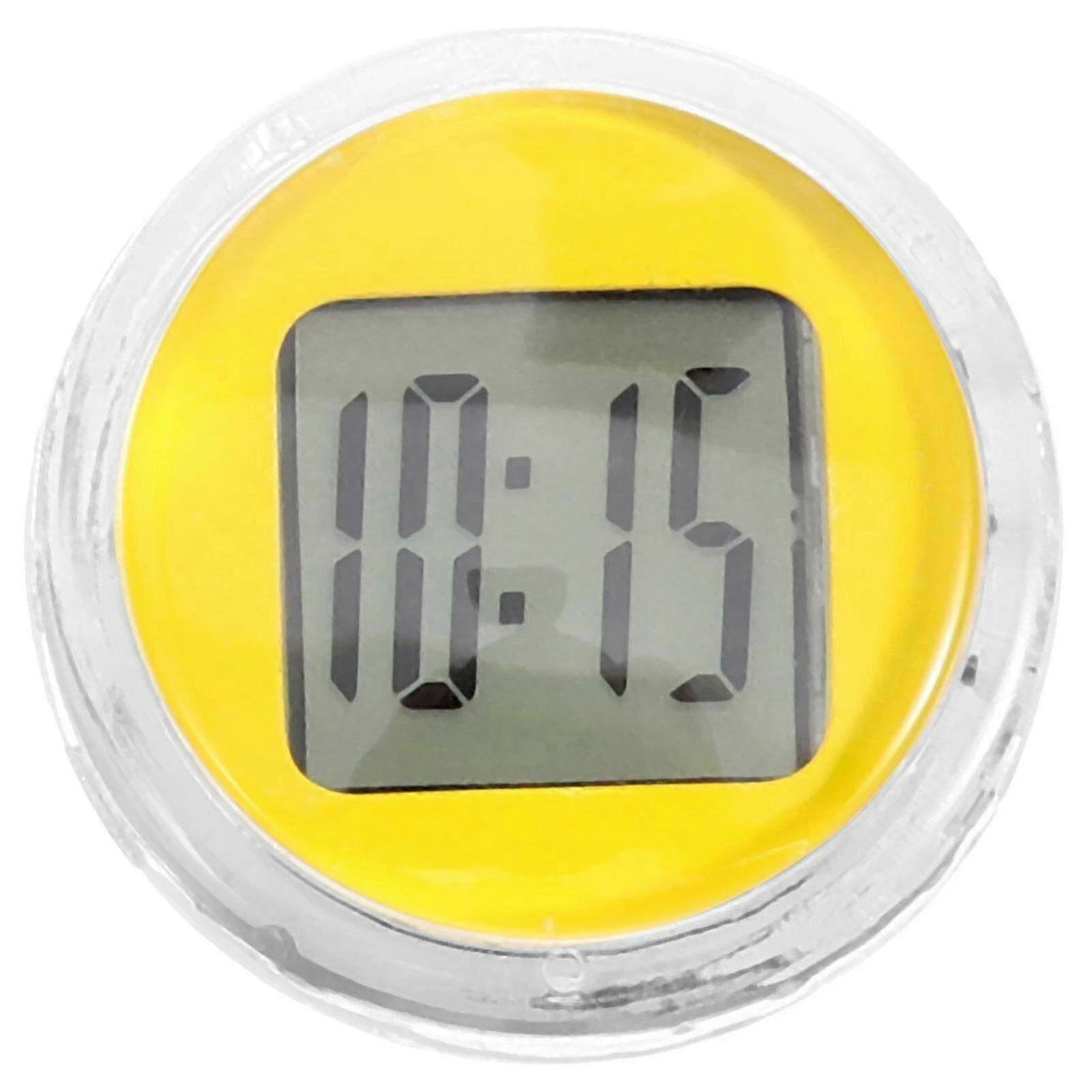 Yellow Mini Digital Motorcycle Clock