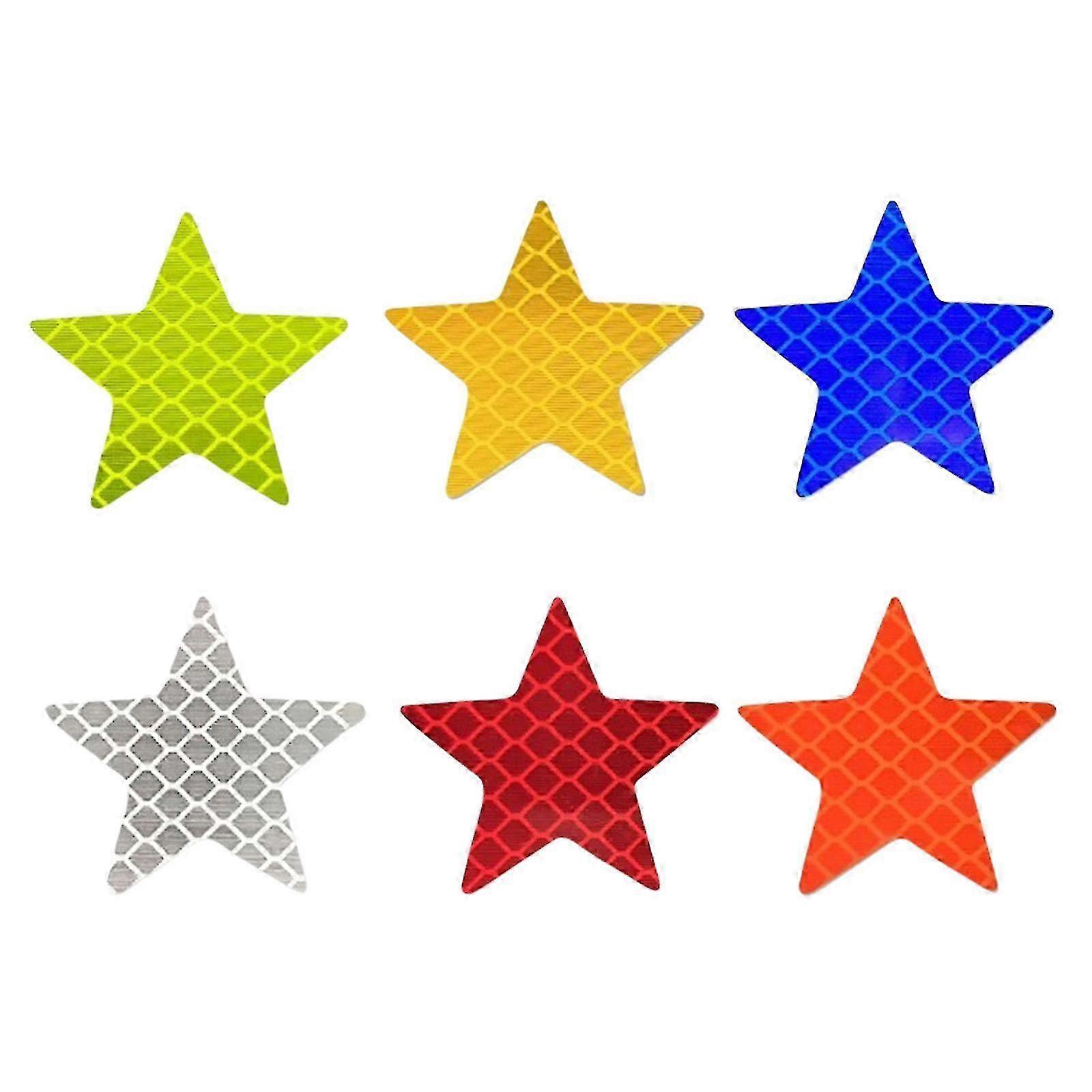 Star Reflective Decals 6 Pack