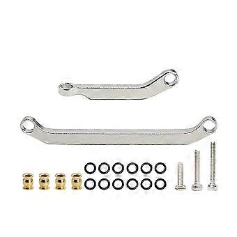 For 1/30 Axial SCX30 Aluminum Linkage Set Metal Steering Rod Remote Control Car Pull Rod Parts Sliver