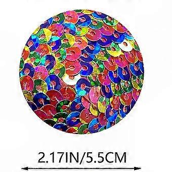 Copricapezzoli adesivi riutilizzabili e scintillanti – Copricapezzoli rotondi con paillettes colorate e nappe, ideali per rave party femminili.