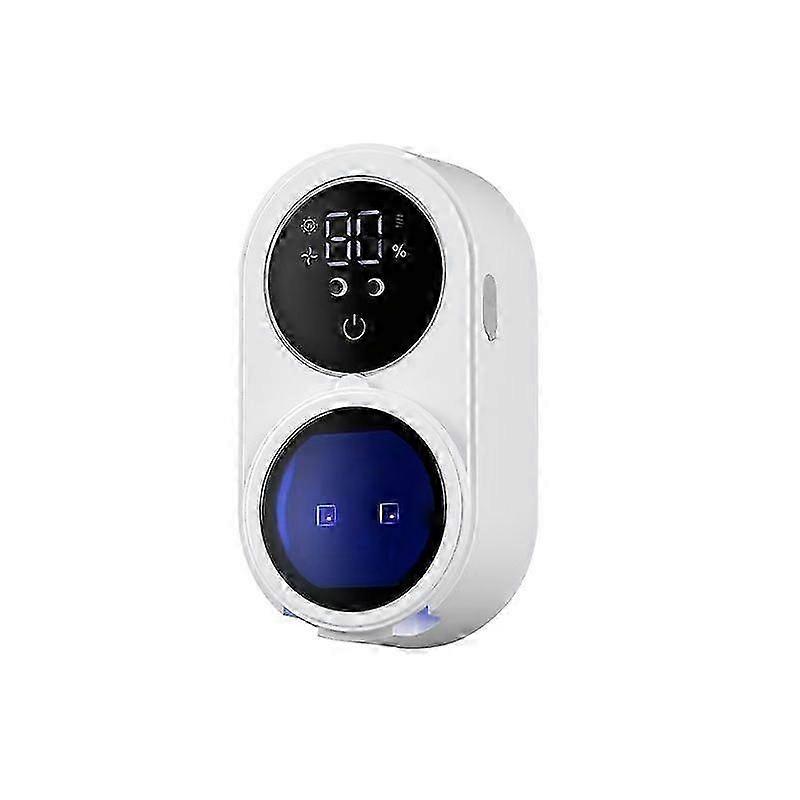 Rechargeable Wall-Mounted Toothbrush Holder with Sensor Auto Drying Display