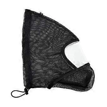 Mesh Dog Protection Mask Breathable Design Adjustable Fit Pet Facial Protection Mask Vision Friendly Mosquito Protection_fgz