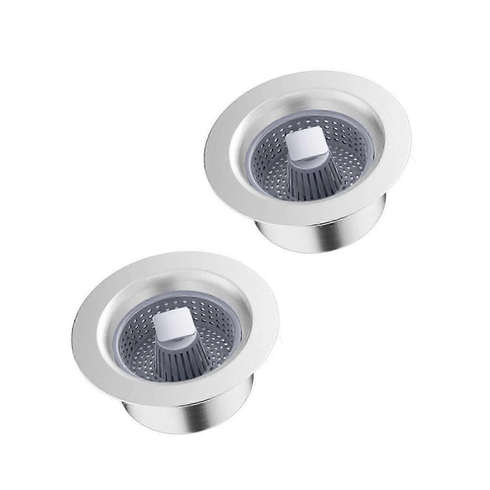 Kitchen Drain Corrosion Resistant Construction Integrated Debris Catcher Multicolor