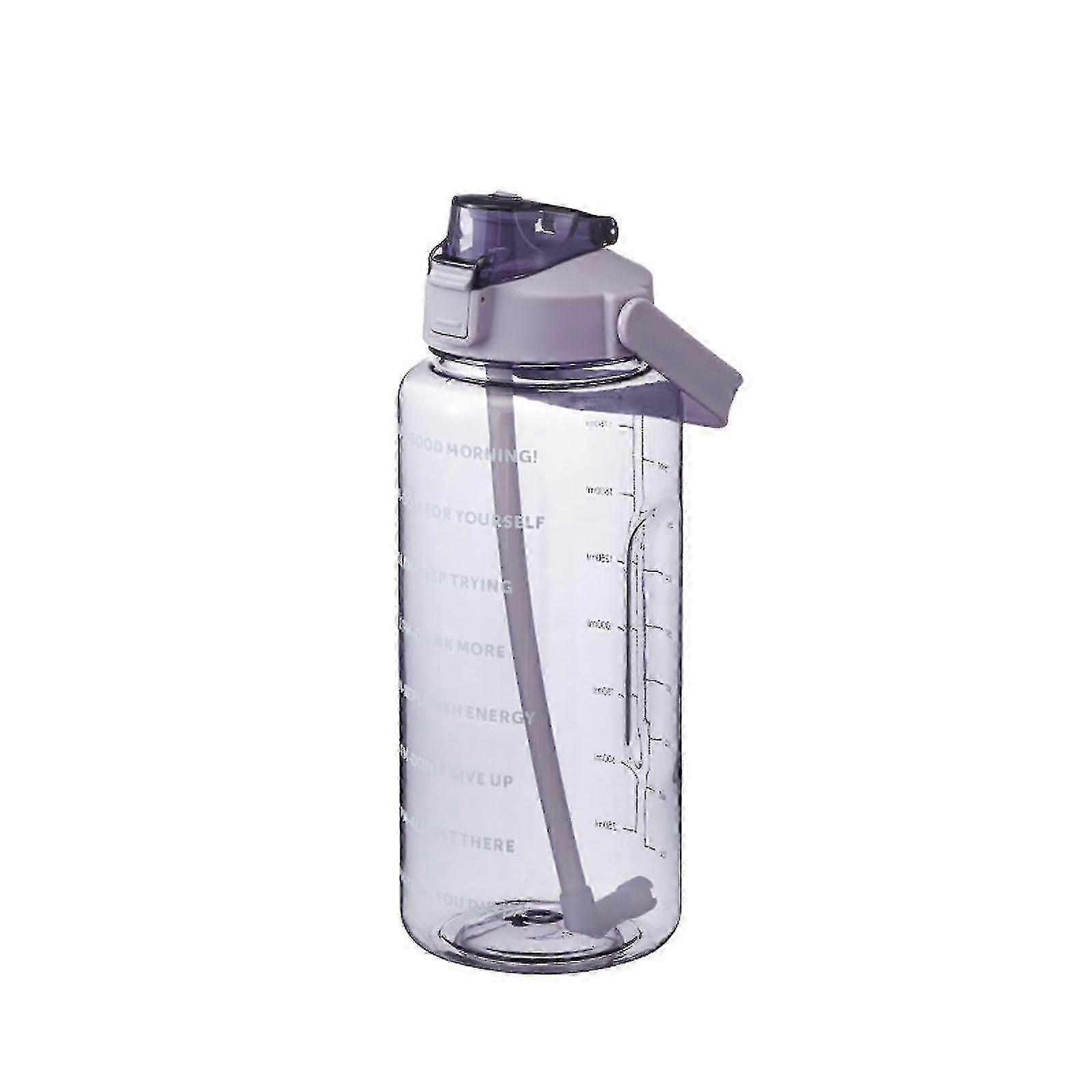 2L Hydration Tracker Bottle With Straw