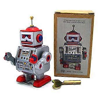 Vintage Wind Up Robot Toy Retro Mechanical Clockwork Collectible Gift Decor MS406