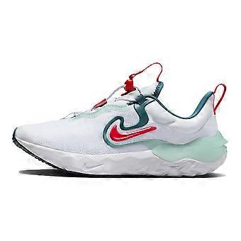Nike Run Flow Cushioning Low top Running Shoes White Green Unisex DR0472-101