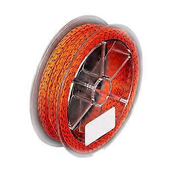 Linha de apoio trançada para pesca com mosca, resistente, amarela e preta, 20 lb, 50 m, PM-26