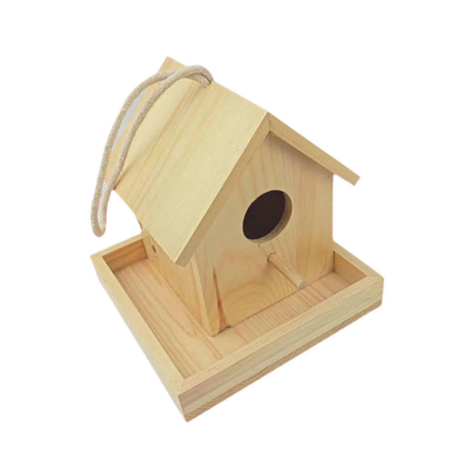 Rustic Solid Wood Bird House