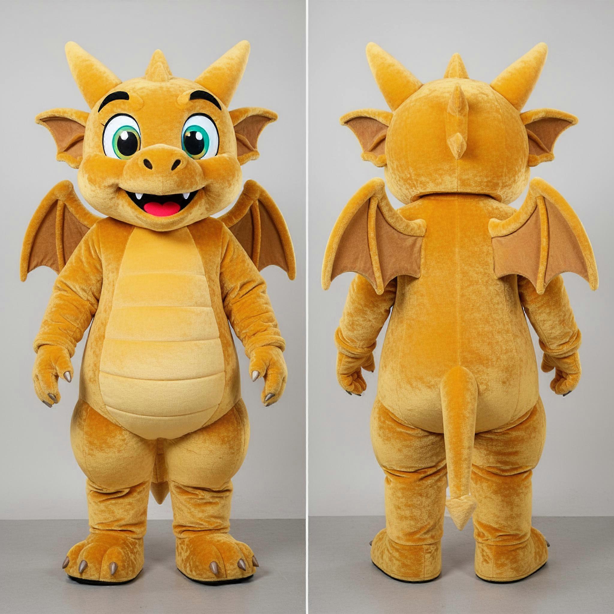 MASTICOT Gold Ornate Gargoyle Mascot