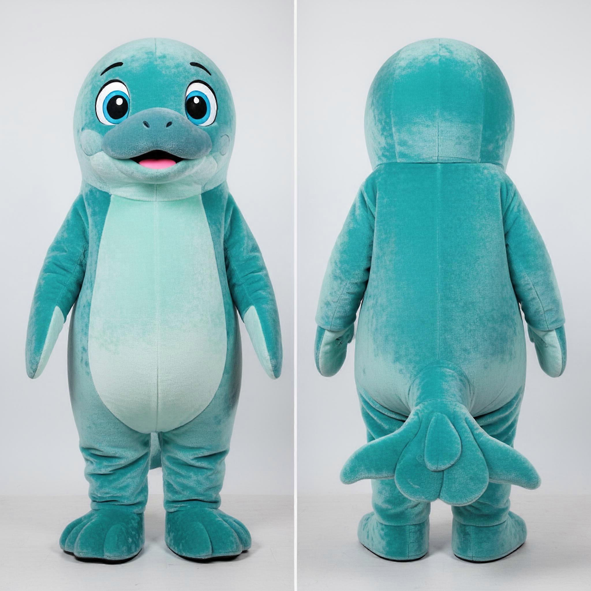 MASTICOT Teal Rounded Stellars Sea Cow Mascot