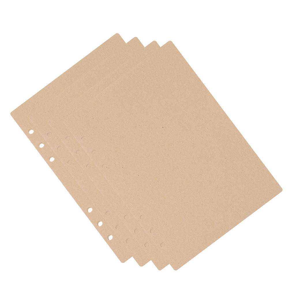 Recharges de papier A6 vides pour cahier, 3 paquets, couleur kaki