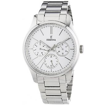 Festina Freund Uhr für Frauen Analog Quarz mit Edelstahl Armband F16813/1