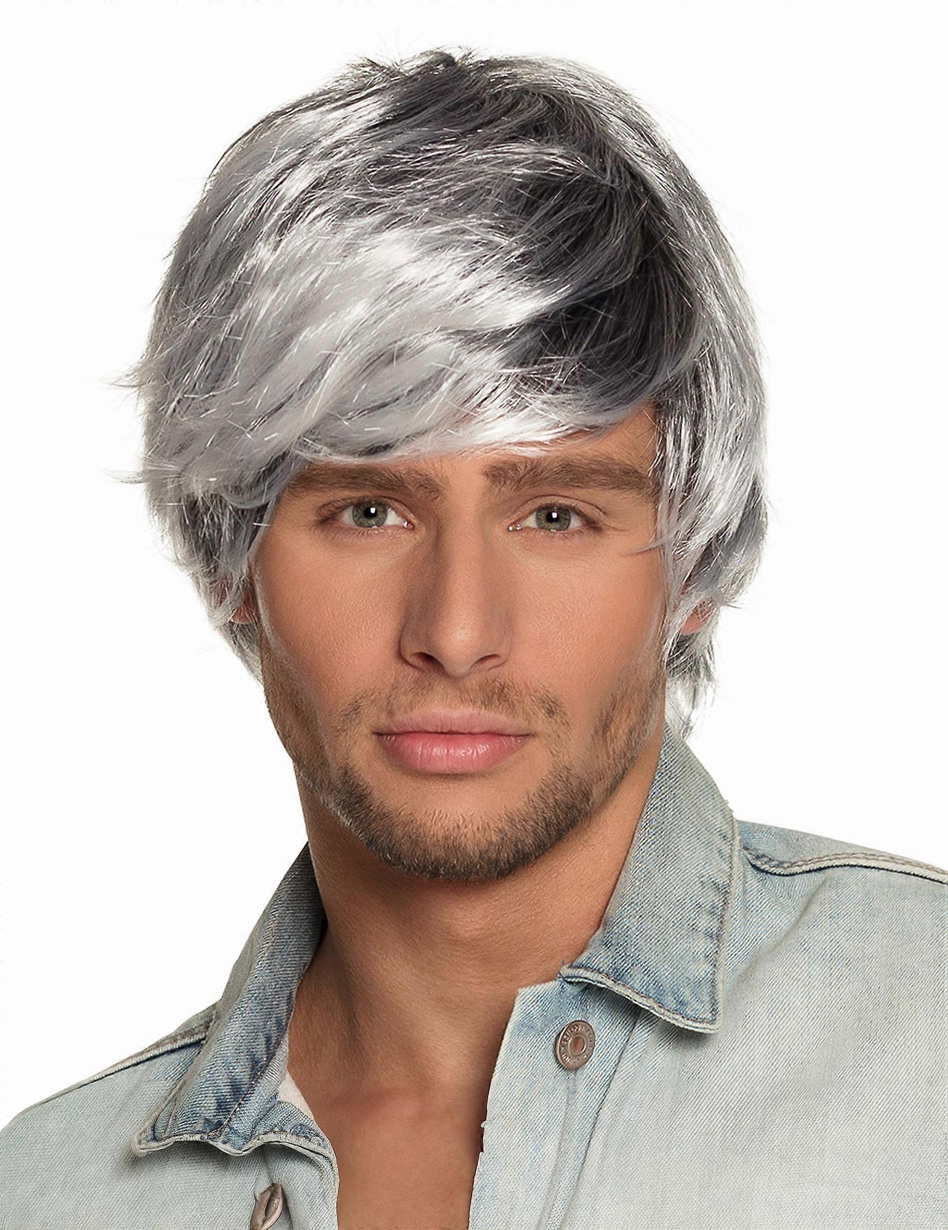 Men's graying wig