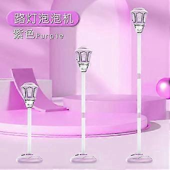 Street Lamp Bubble Machine with Light&Music,Adjustable Height Rechargeable Bubble Blower,Outdoor Summer Toy for Kids&Adults,Party Decor_yzad