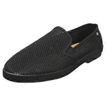 Rivieras Classic Filet Herren Espadrille Schuhe in Schwarz