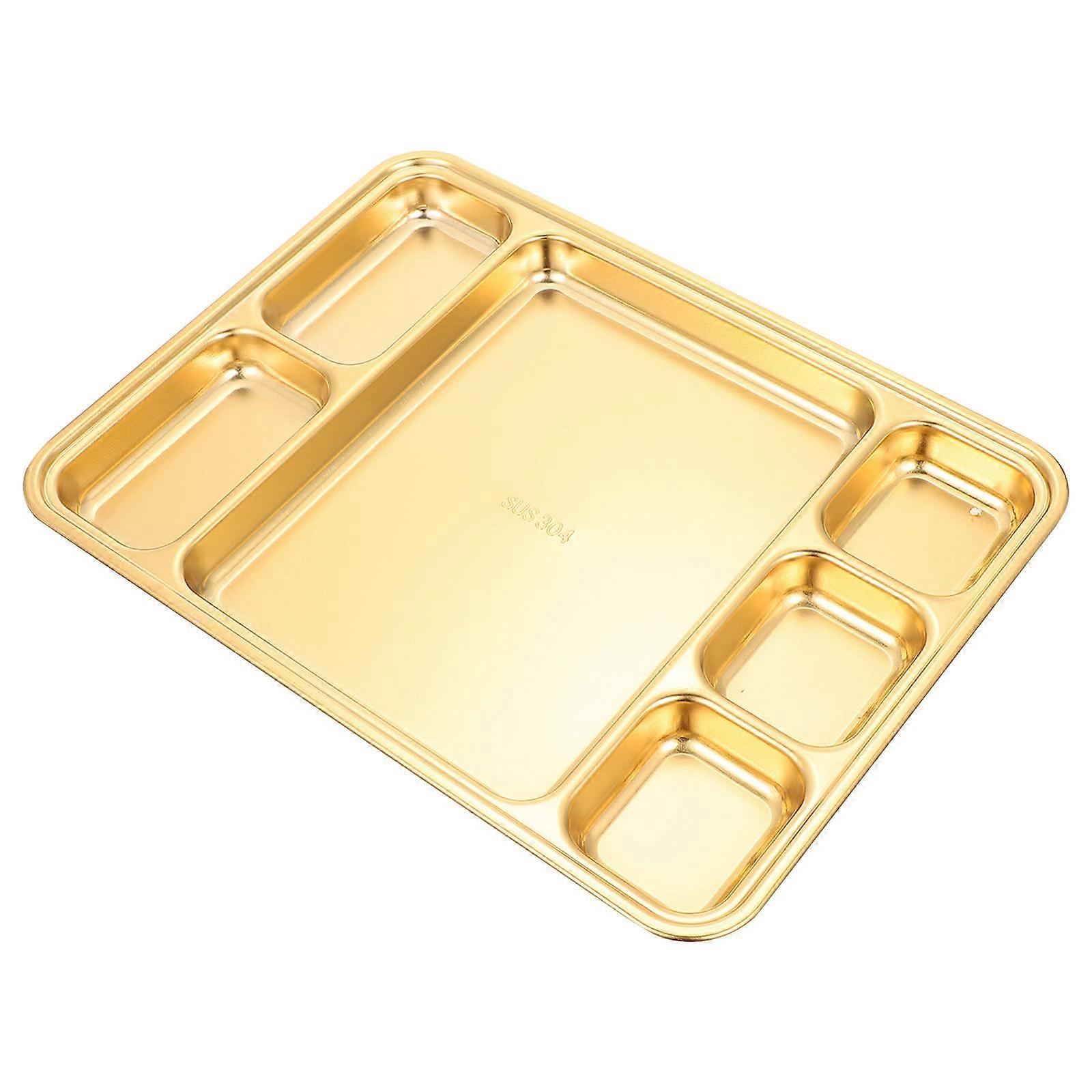 Stainless Steel Divided Serving Plate